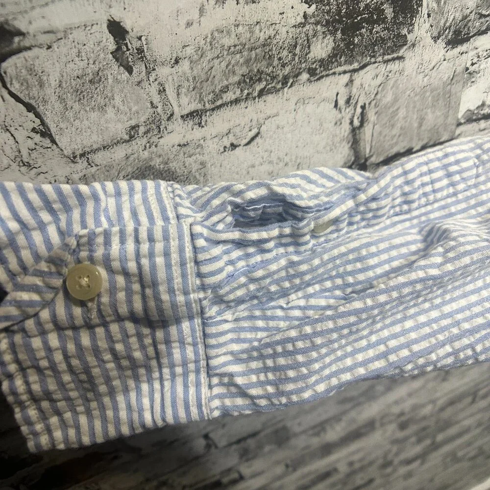 EUC J.Crew Stripped Button Down Shirt Size M